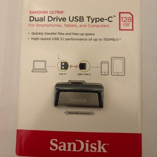 SanDisk Ultra OTG USB Type-C 高速 128G 雙用隨身碟 128G我最低價