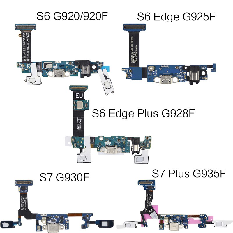 適用三星 S6 S7 Edge Plus尾插排線G920 G925F G930F USB充電小板