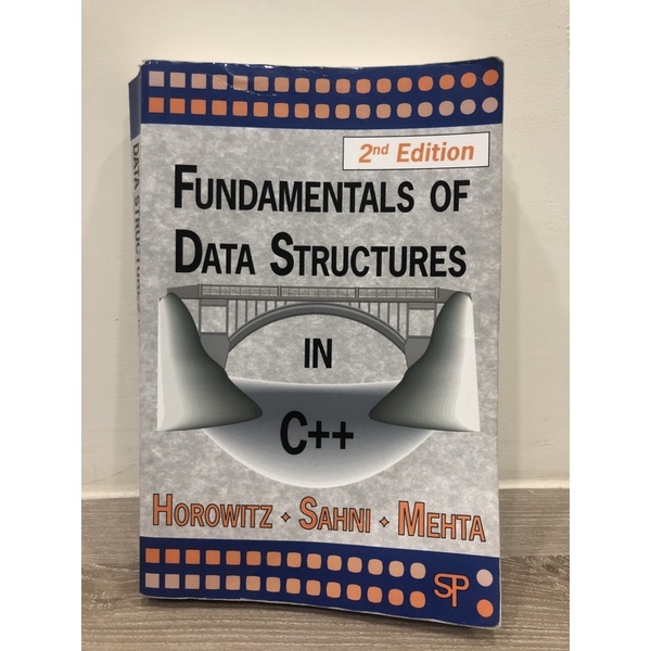 Fundamentals of Data Structures in C++ Horowitz Sahni Mehta