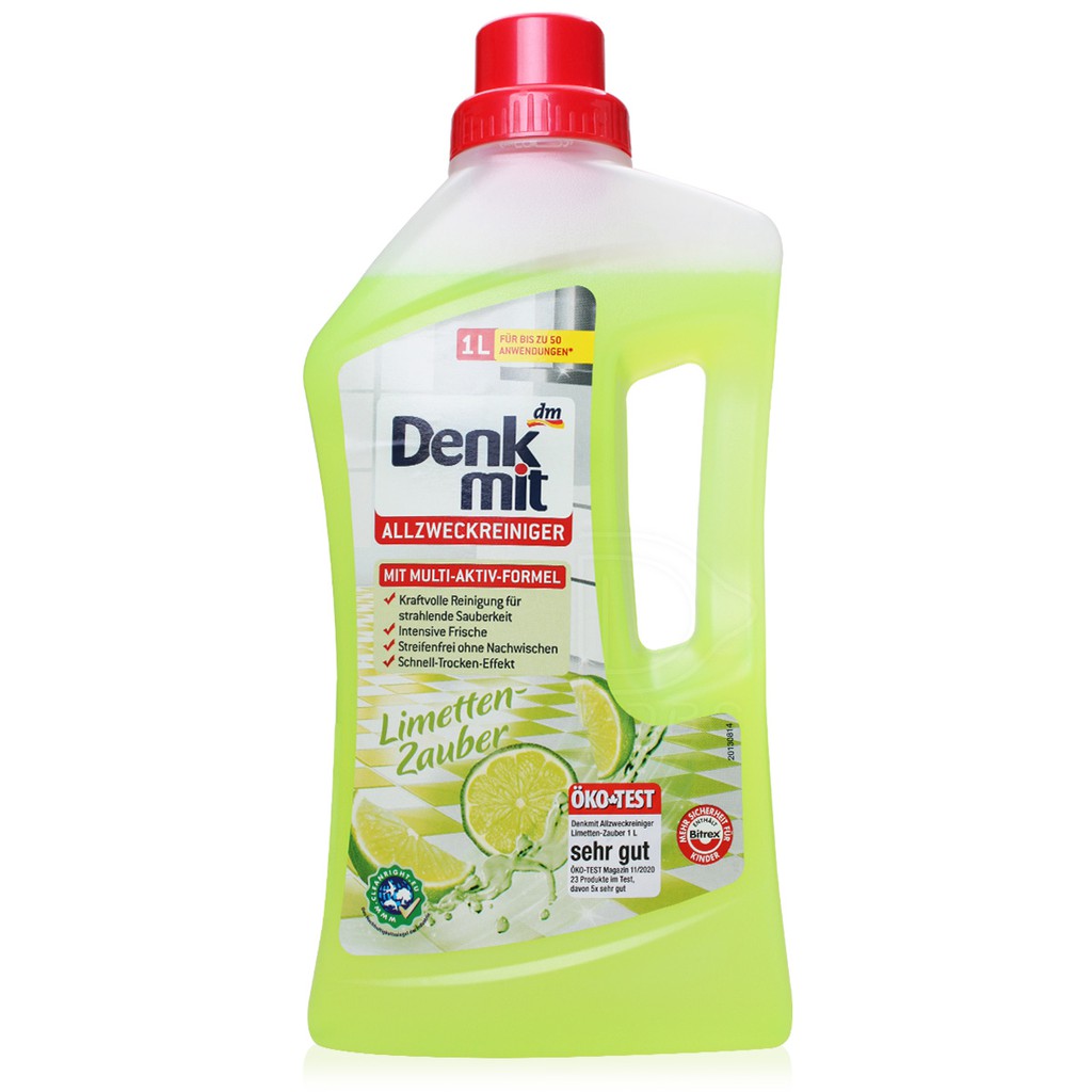 德國DM Denkmit 多用途萬用無痕清潔劑 1000ml (檸檬香) 廚房/浴室/客廳清潔 【DDBS】