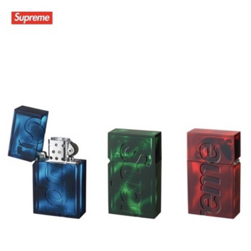 {OGC}Supreme TSUBOTA PEARL HARD EDGE LIGHTER 3色 渲染硬邊 打火機