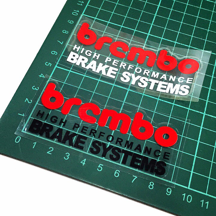 BREMBO / brembo 卡鉗  造型貼紙  黑 / 白 機車 汽車 重機 車貼 車殼 貼紙