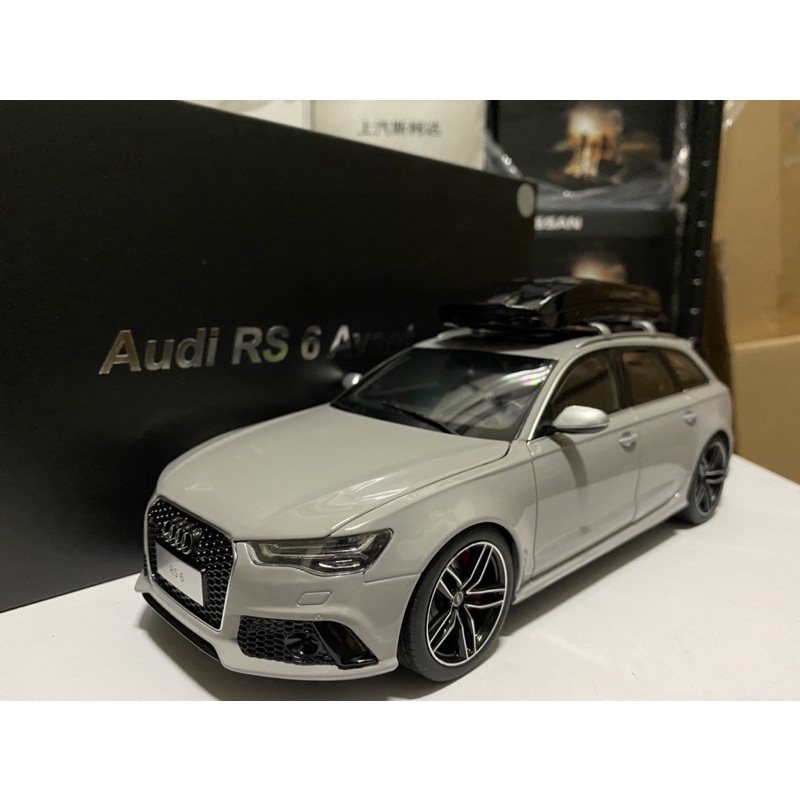 【E.M.C】1:18 1/18 Well Audi RS6 Avant C7 C7.5 金屬模型車 灰色