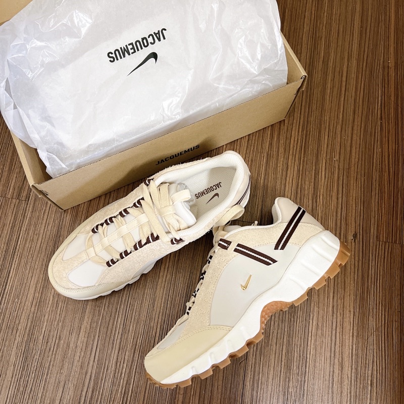 全新現貨 Jacquemus x W Nike Air Humara 聯名鞋款 登山鞋 杏色白色 7.5 24.5cm