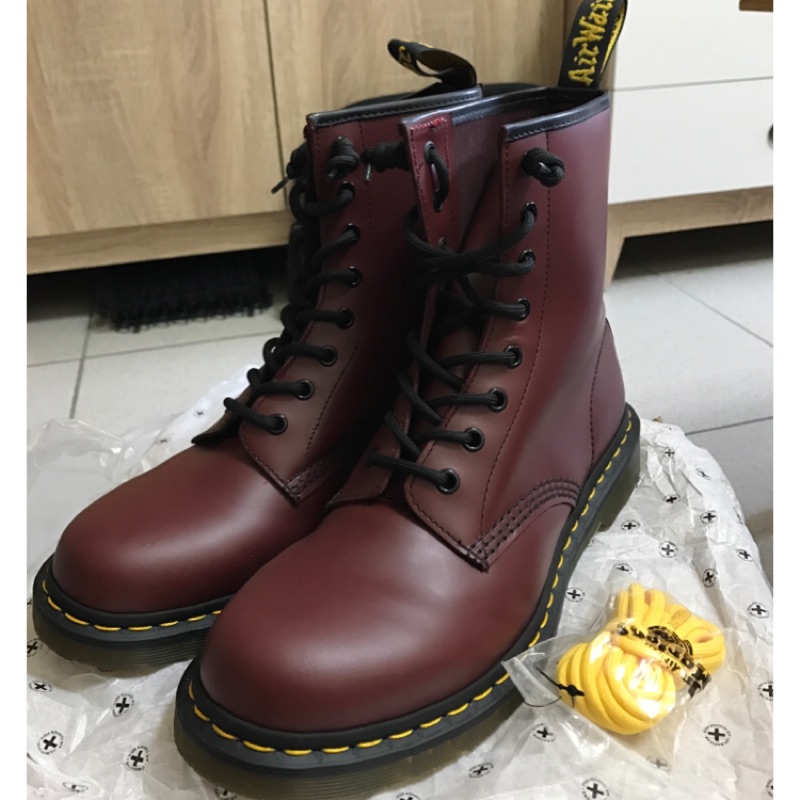 Dr. Martens 經典款1460 8孔 酒紅Uk9