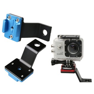 Gopro HERO系列 小蟻 SJ4000 運動相機用鋁合金後視鏡固定支架 - 黑 / 金