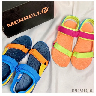 7+1童鞋 (E175橘色 E177彩色) Merrell 多功能戶外運動涼鞋 水陸兩棲運動涼鞋
