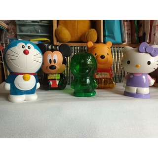 存錢筒 7-11玩具 DISNEY 迪士尼 米奇米老鼠 HELLO KITTY 小叮噹 小熊維尼 撲滿 存錢桶 九成新