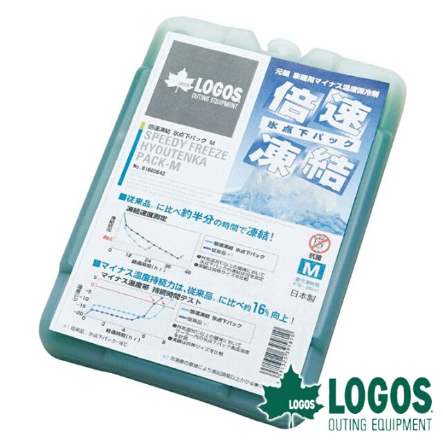 【日本LOGOS】倍速凍結超凍媒-M/L/XL (M)81660642約600g  冷媒/冰桶/保冷磚