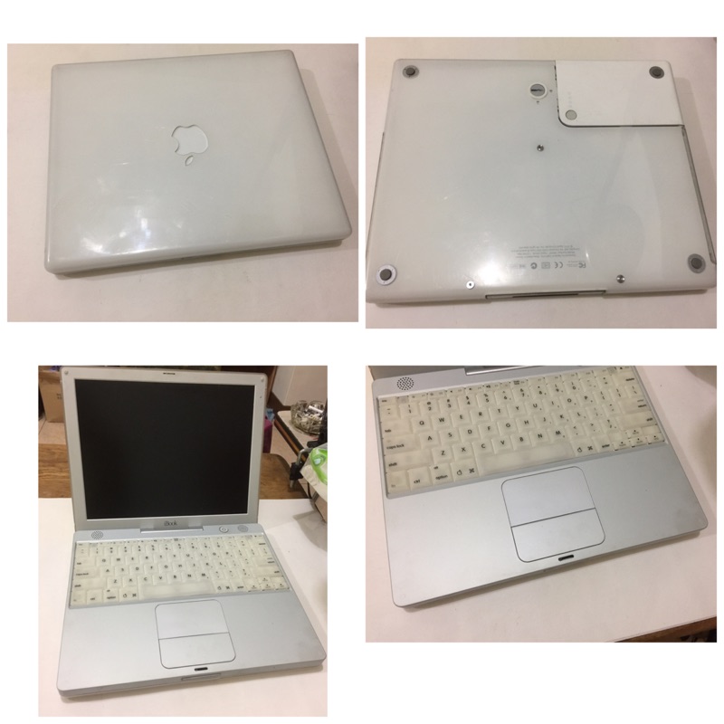 Apple iBook 型號M6497加APPLE POWERBOOK G4 筆記型電腦，故障 零件機 兩台賣1000元