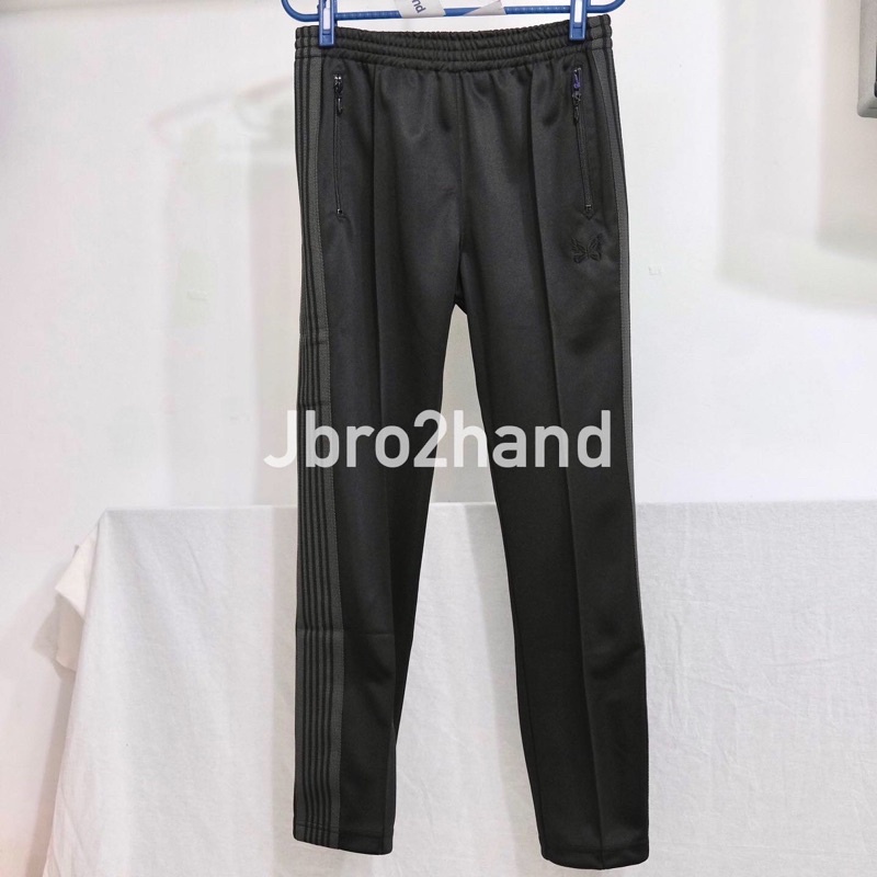 (Jbro2hand)熱賣款 Needles track pants 直筒 黑灰 運動褲 日本代購 日本連線