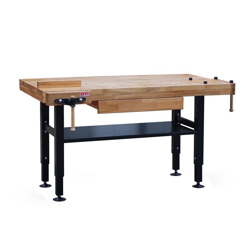 5cgo 重型木工桌歐洲柞木實木操作台木藝教學木工多功能工作台diy工作桌含稅t 蝦皮購物