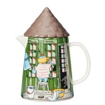 限量帶蓋陶瓷水壺牛奶壺茶壺茶具Arabia 1000mlMoomin嚕嚕米居家生活用品日本代購