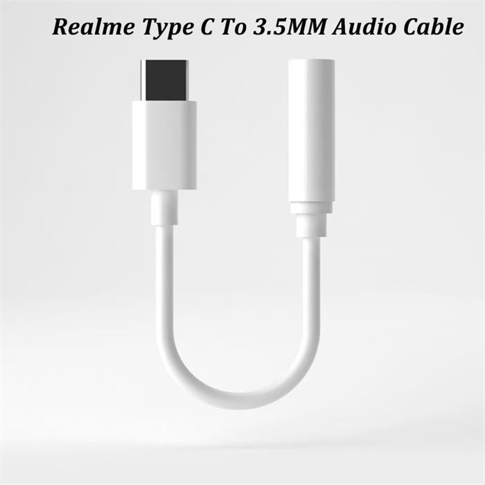 Realme C 型音頻適配器 USB-C 轉 3.5 毫米耳機插孔連接器轉換器電纜適用於 Realme X3 X7 P