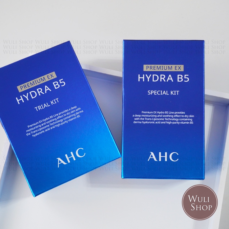 現貨 AHC B5玻尿酸 保養組 化妝水 乳液 面霜 洗面乳 套盒 深層保濕 套組 小樣 中樣 AHC專櫃正品 韓國代購