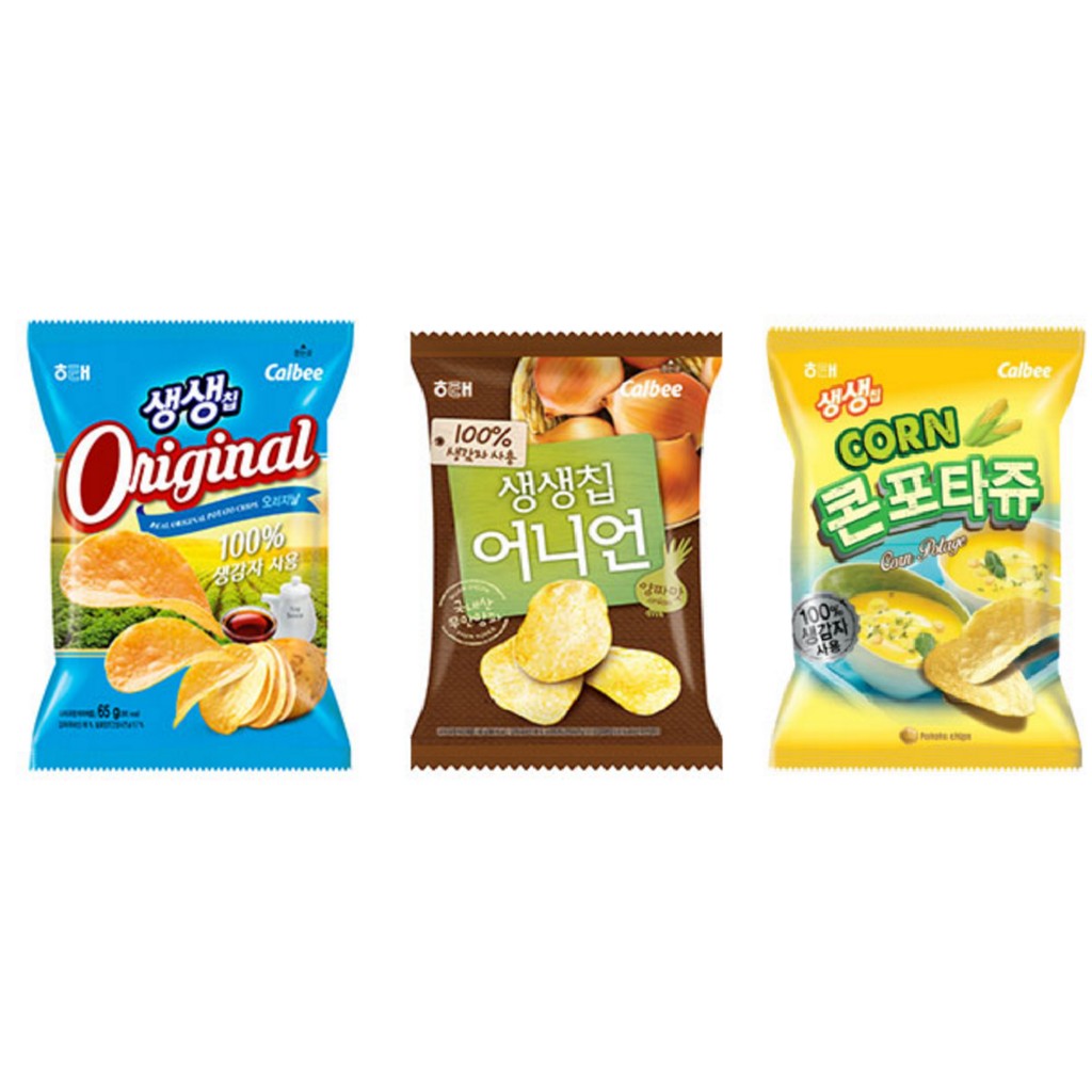 韓國 海太 Calbee  生生洋芋片 原味/洋蔥味/蔬菜濃湯味 三種口味任選 單包特價