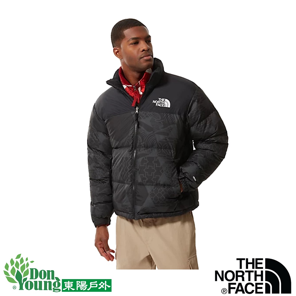 【THE NORTH FACE】冬奧限量版 北面UE男款印花拼接防潑水保暖羽絨外套  5IX4