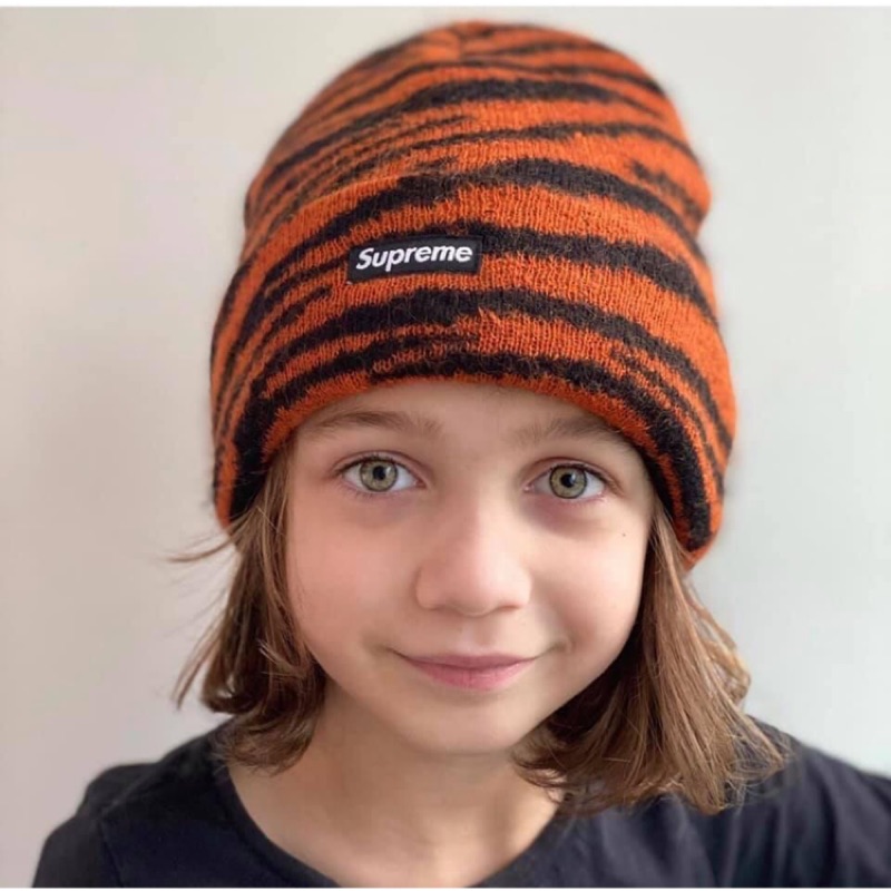 【美品】 20AW Supreme Mohair Beanie Tiger 美品】Supreme Mohair Beanie Tiger Stripe