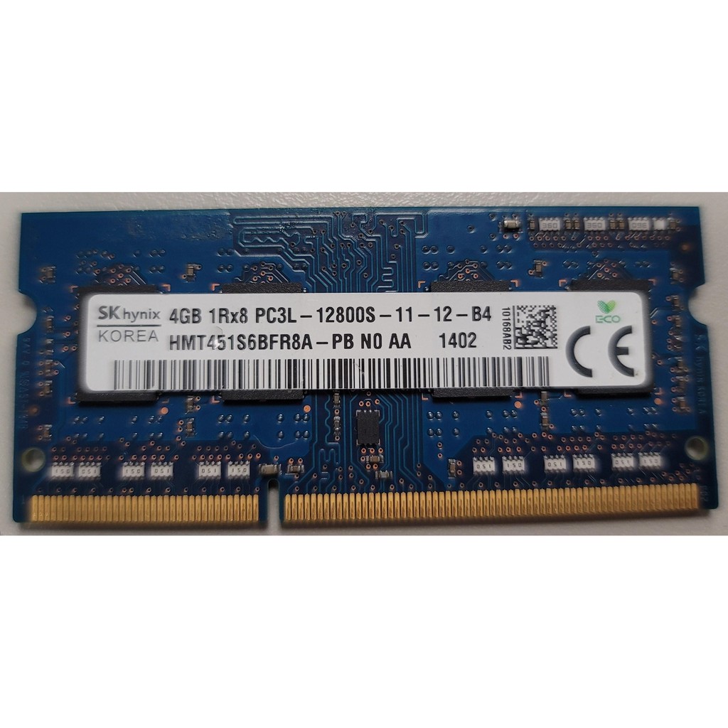 SODIMM,DDR3L SDRAM,4GB,800(1600)MHz,Hynix/HMT451S6BFR8A-PB,H