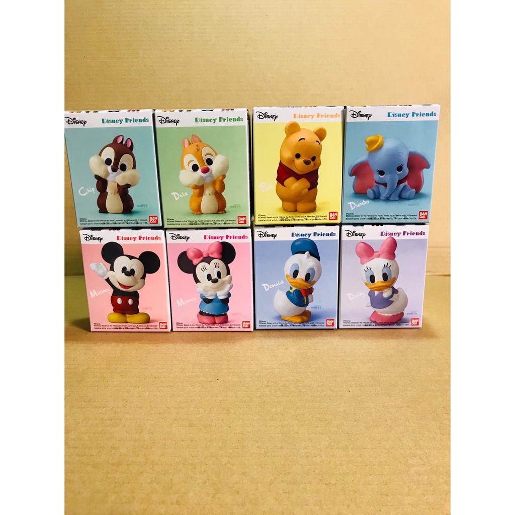 全新 盒玩 7-11 迪士尼好朋友們1 軟膠  掌中好朋友 公仔 米奇 米妮 唐老鴨 黛西 奇奇 蒂蒂 維尼 小飛象
