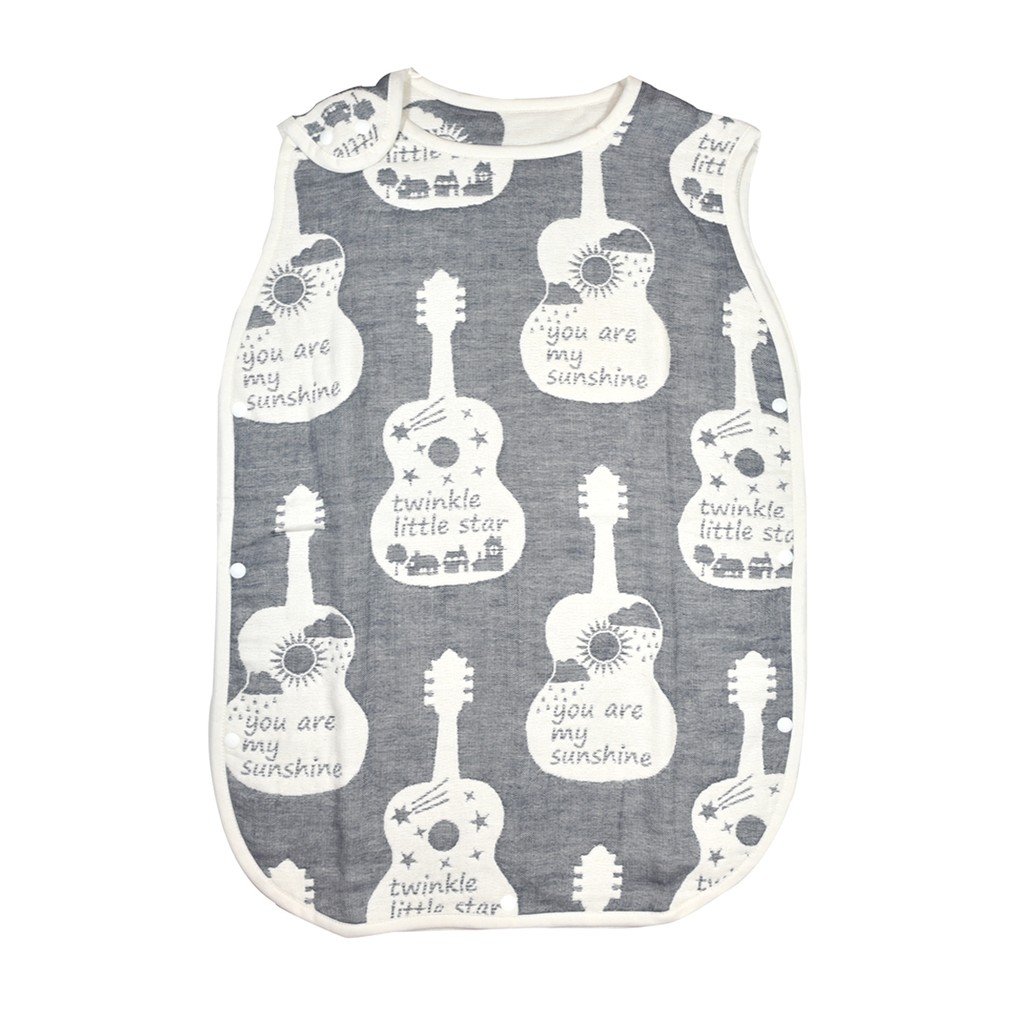 Thebabyshop Ovlov日本原裝進口三河木棉六層紗防踢被 吉他 小星星 蝦皮購物