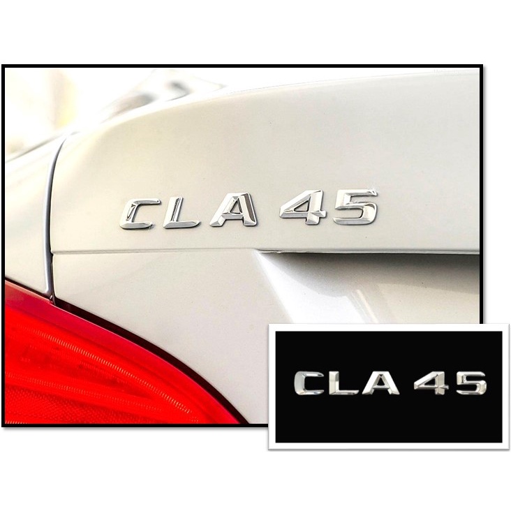 圓夢工廠 Benz 賓士 CLA45 AMG 鍍鉻車標 字貼 字標 同原廠款式 高度23mm 2014~2015車款字型