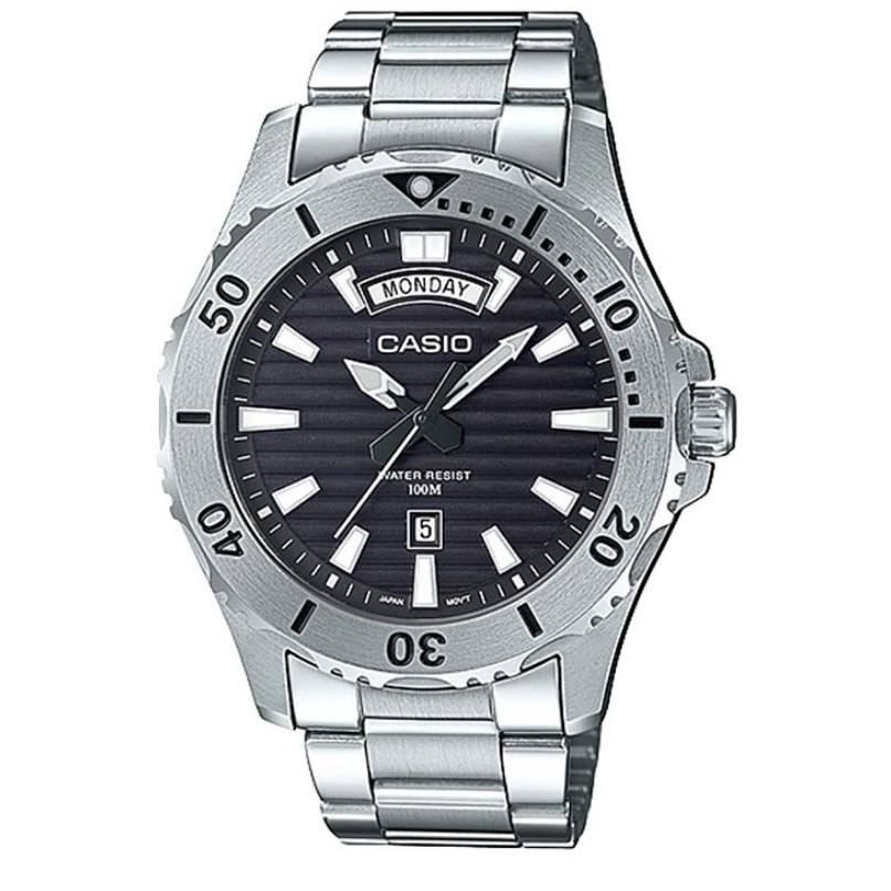 【CASIO】卡西歐 運動潛水錶 不鏽鋼錶殼 MTD-1087D-1A 防水100米 台灣卡西歐保固一年