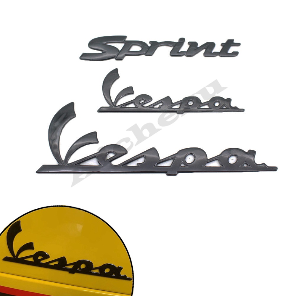 機車貼紙 3D貼紙裝飾徽章貼花套件 適用於偉士牌 Vespa Sprint Primavera 150