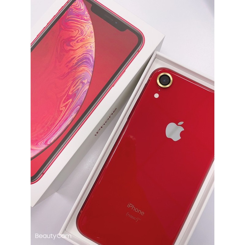 二手美机 IPhone XR 128G 紅色機身 功能正常無傷 無泡水無維修紀錄 原廠盒 電池健康度85%