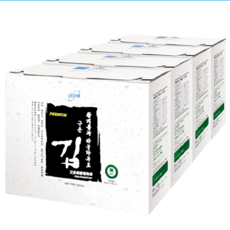 韓國 艾多美 香烤海苔  鹽烤海苔 一盒24包 艾多美海苔 效期：2020.09