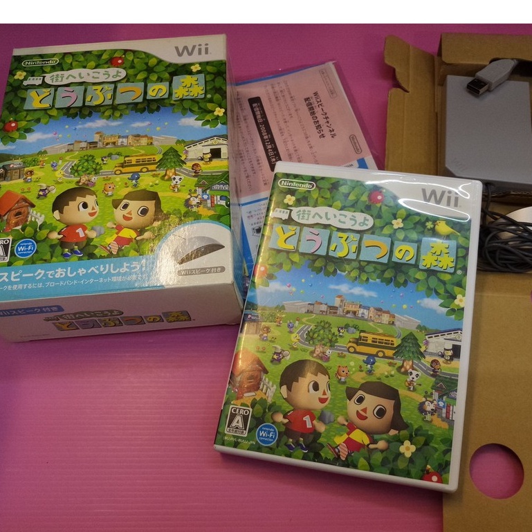 街 出清價! 麥克風 套裝 網路最便宜 任天堂 Wii 2手原廠遊戲片 暢遊城市  動物之森  動物森友會 賣300而已