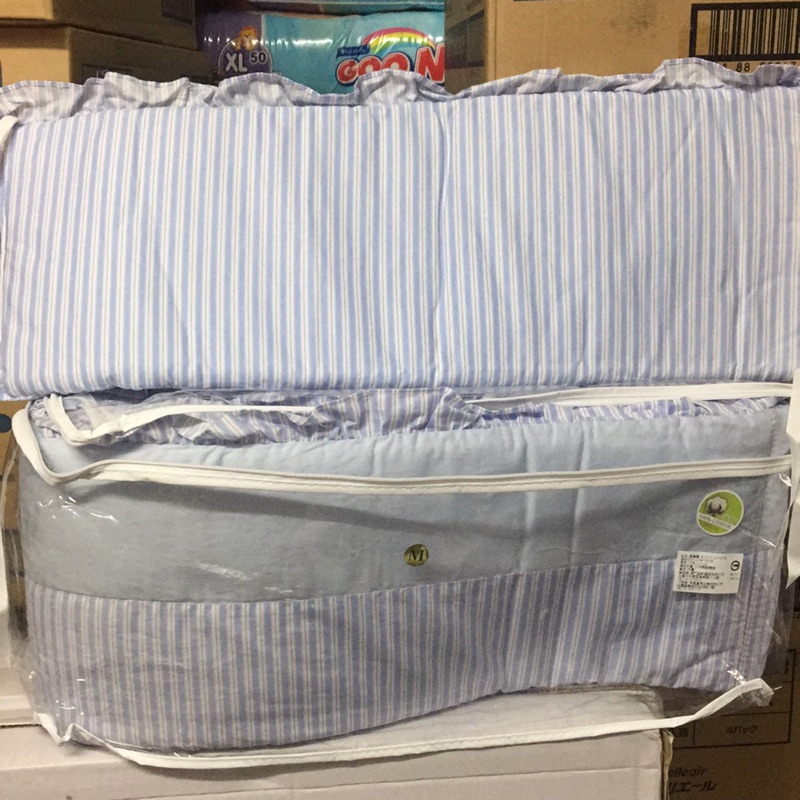 （出清 兩件式床圍）台灣製 純棉 嬰兒床 床圍 M 號