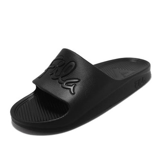 fila sleek slide 2 全黑 大logo 中性防水拖鞋 4s326w000 kaoracer