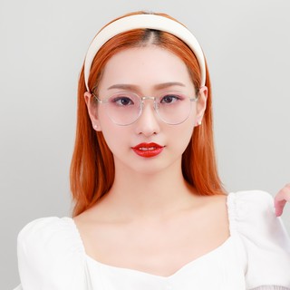 【ASLLY】銀月夾心小圓濾藍光眼鏡 銀色 夾心系列 波士頓圓框 滿滿少女心 濾藍光防眩光 A1054