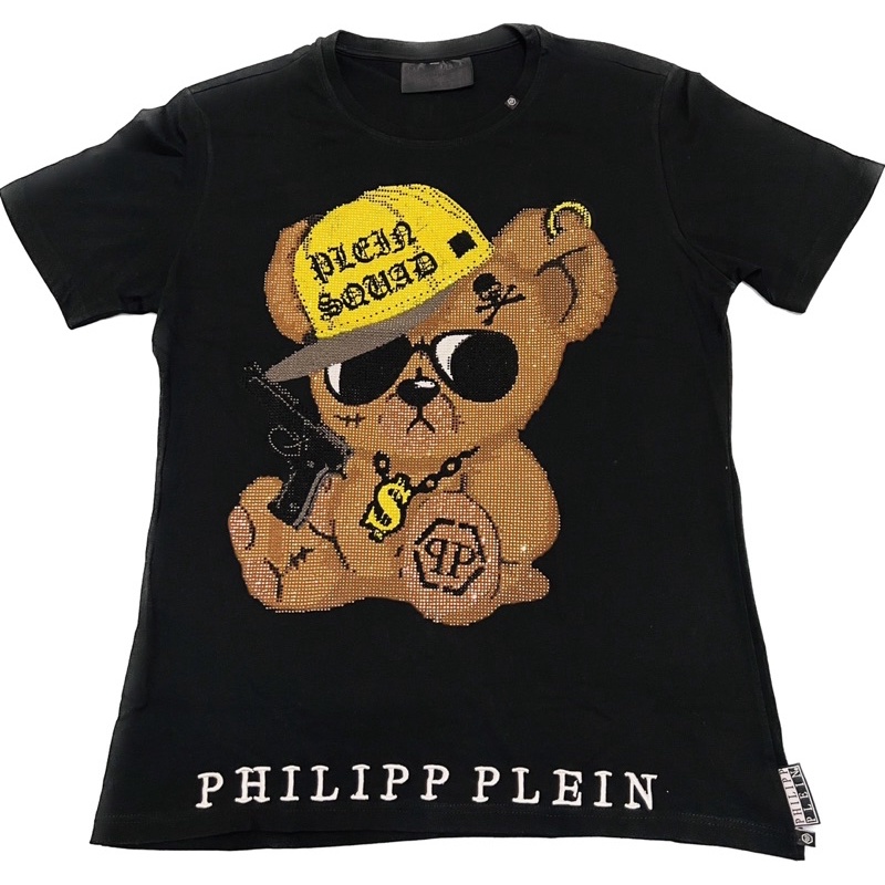 Philipp plein T恤 短t 水鑽 暴力熊🐻 XL 新品3折⬇️