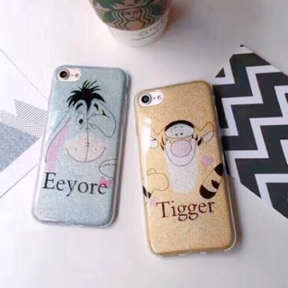 現貨出清👉🏼閃亮亮小熊維尼小豬跳跳虎驢子易兒iPhone手機殼閃粉iphone7/iphone6/plus