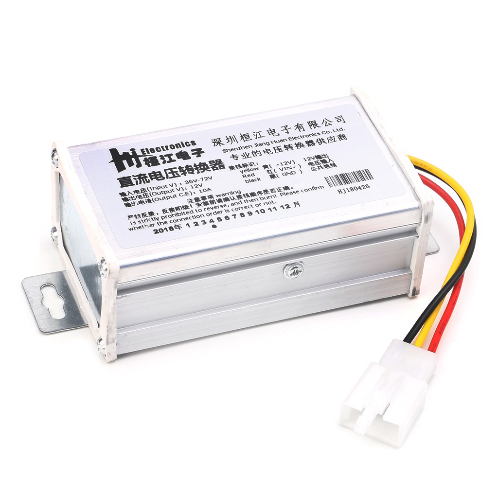 Dc 36V 48V 72V 至 12V 10A 120W 轉換器適配器變壓器用於電動自行車電動