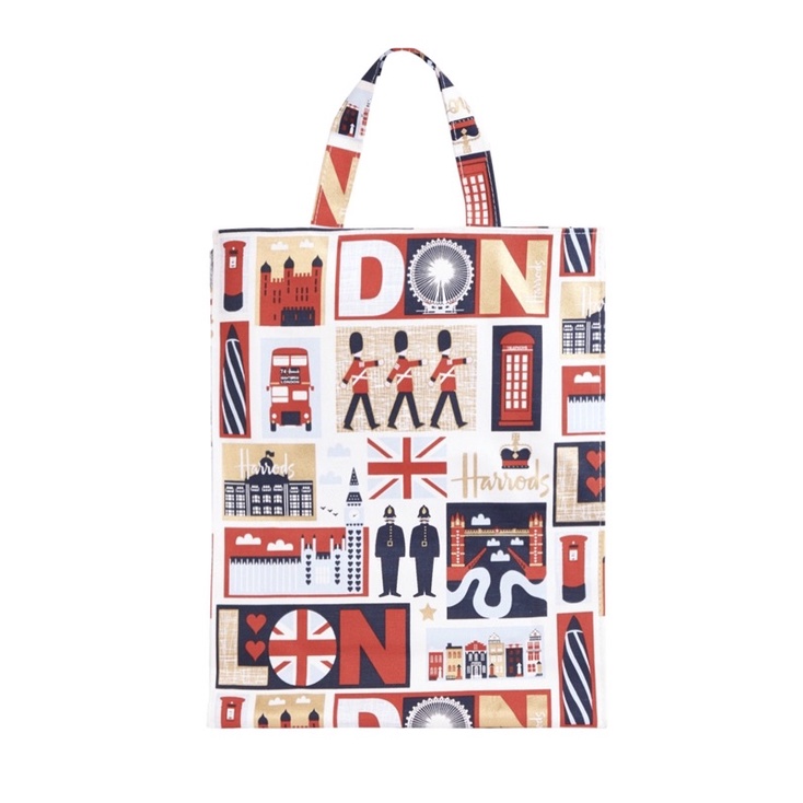 英國🇬🇧Harrods百貨環保購物時尚手提袋