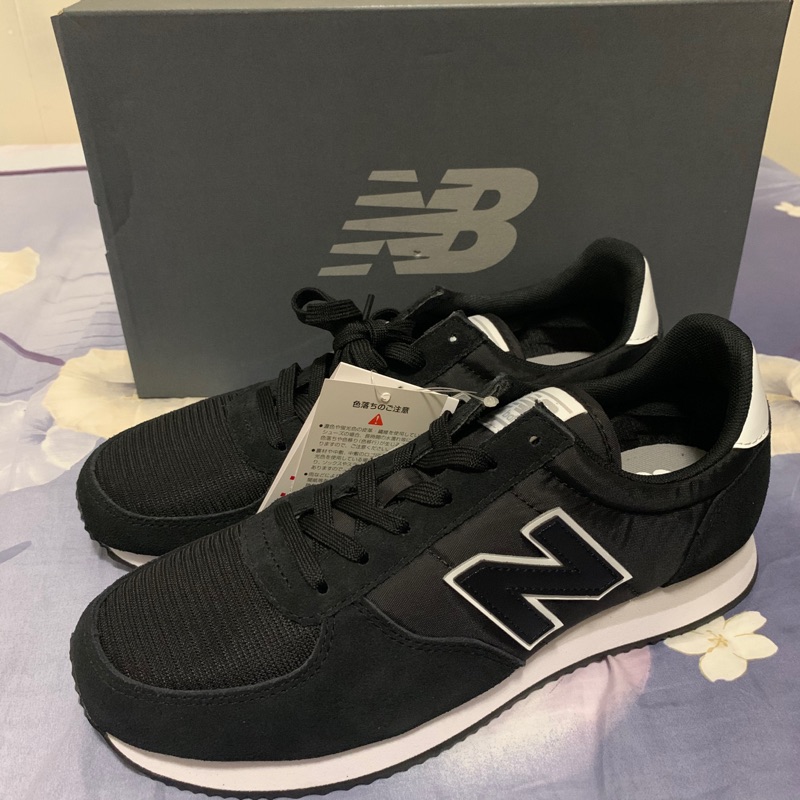 賠錢售💔New balance 220 NB 👟黑色休閒鞋 25.5 麂皮 U220FI 運動鞋 球鞋 慢跑鞋 黑白