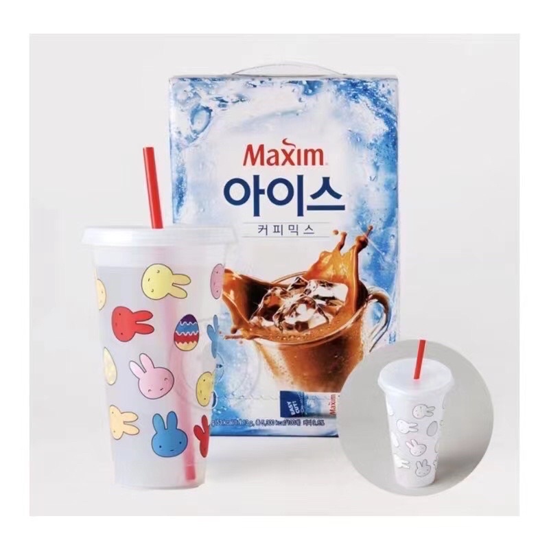 現貨快速出 限量 韓國 Maxim 冰咖啡 100入 米飛兔變色杯