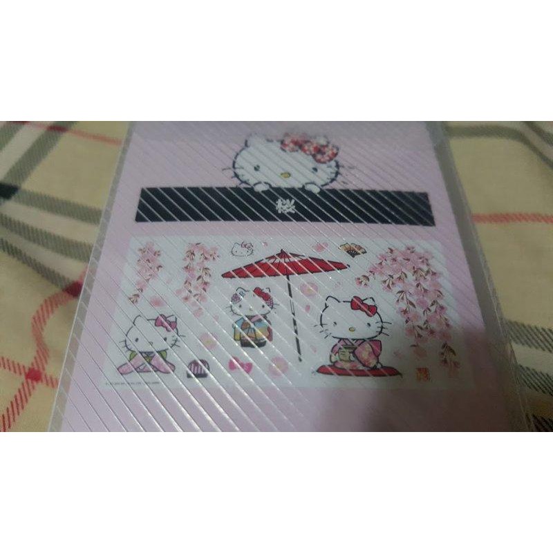 日本國內限定hello Kitty日本和風壁貼四季美景日本和服kitty 蝦皮購物
