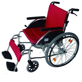 【海夫健康生活館】安愛 機械式輪椅(未滅菌) 康復 F17-2262背折鋁合金輪椅