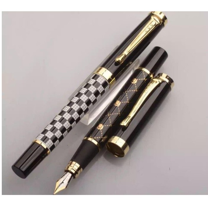 金豪500系列鉑金筆，商務辦公簽名練字筆，全金屬書法鋼筆彎頭筆尖，美工筆，多色可以選，B01