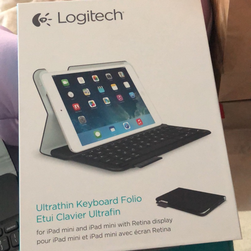 羅技Logitech藍牙鍵盤 iPad mini 超薄鍵盤保護殼