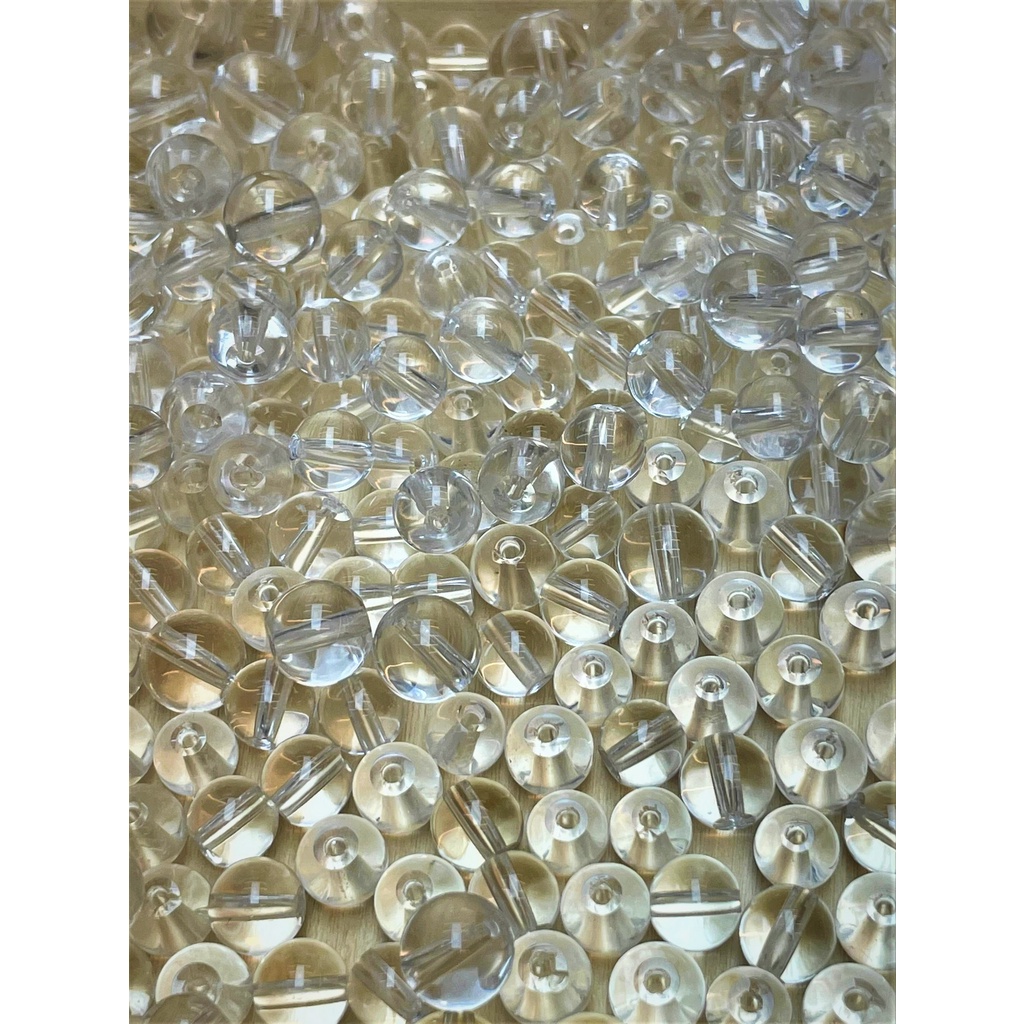 三陽是晶 天然6A等級 白水晶 圓珠 稀有透度 無雜質 diy 串珠 手作 散珠 DIY材料 材料珠 隔珠 客製化手珠