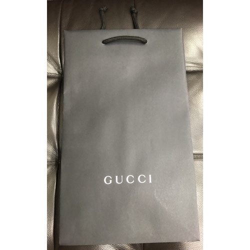 GUCCI黑色經典.精品手提紙袋