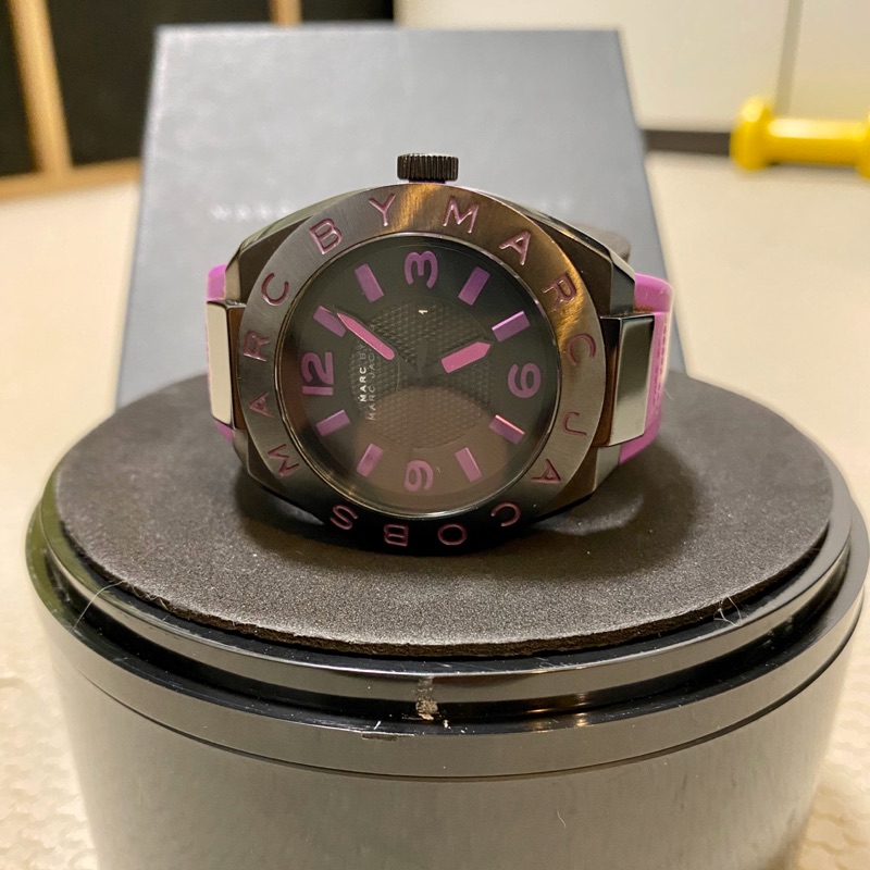 原廠正品 MARC BY MARC JACOBS 時尚手錶 二手保存良好 9成新 運動風 矽膠錶帶