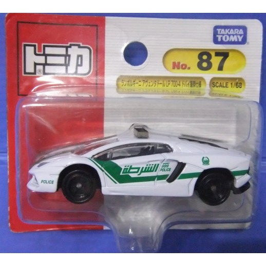 日版 TOMICA 吊卡 合金車 87 杜拜 警車