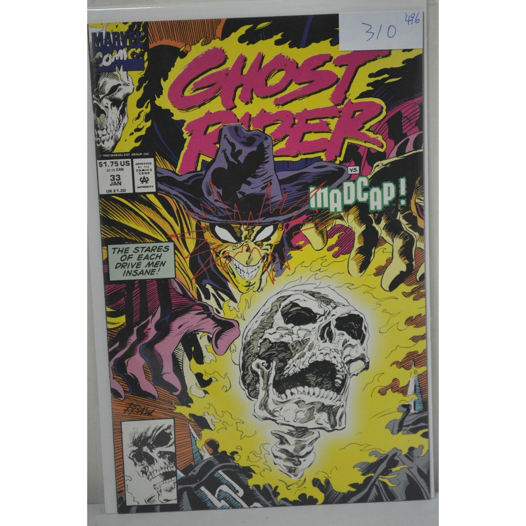 漫畫 Ghost Rider 33 1990 年 Ma 496 蝦皮購物