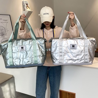 韓式女士旅行袋可擴展時尚運動健身袋大容量機艙手提袋手提包隨身攜帶行李行李行李防水瑜伽健身房女士側背包